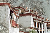 Ladakh - Rizong Gompa made of several buildings built one on top of the other